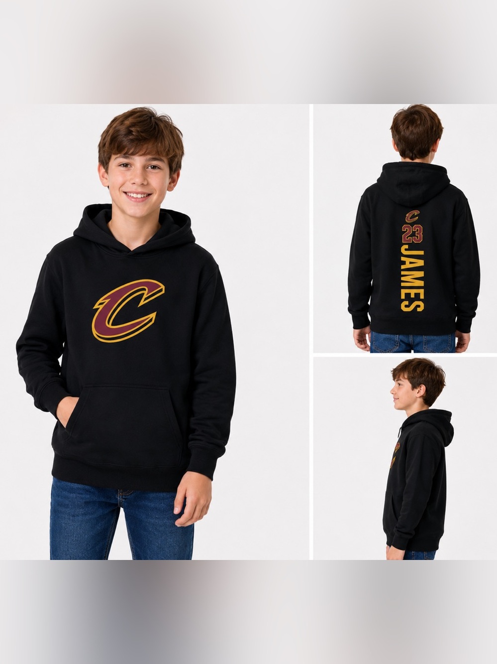 Fanatics Boys Cleveland Cavaliers Sweatshirt Size Large